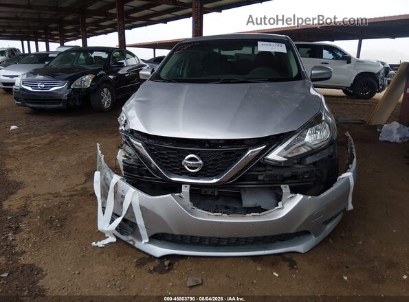 3N1AB7AP0GY249002 2016 NISSAN SENTRA Серебряный Вид щитка приборов