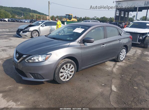 3N1AB7AP0GY251476 2016 NISSAN SENTRA Gray Առջևի ձախ երեք քառորդ տեսարան