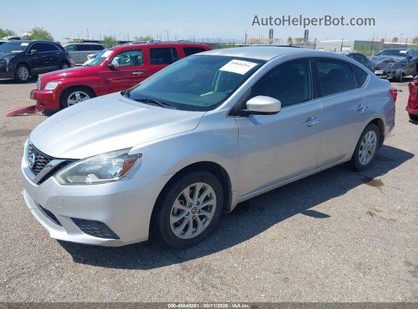 3N1AB7AP0GY289161 2016 NISSAN SENTRA Silver Առջևի ձախ երեք քառորդ տեսարան