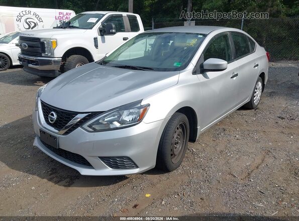 3N1AB7AP0GY323017 2016 NISSAN SENTRA Silver Vista tres cuartos delantera izquierda