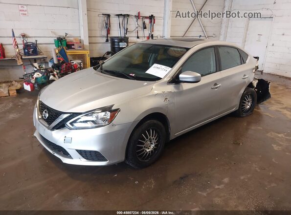 3N1AB7AP0GY325365 2016 NISSAN SENTRA Silver Front left