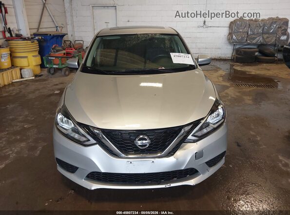 3N1AB7AP0GY325365 2016 NISSAN SENTRA Silver Instrument cluster view