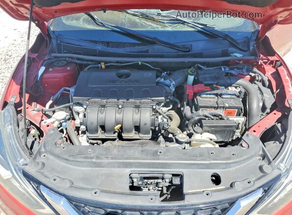 3N1AB7AP0HL651049 2017 NISSAN SENTRA Red Սալոնի հետևի տեսք