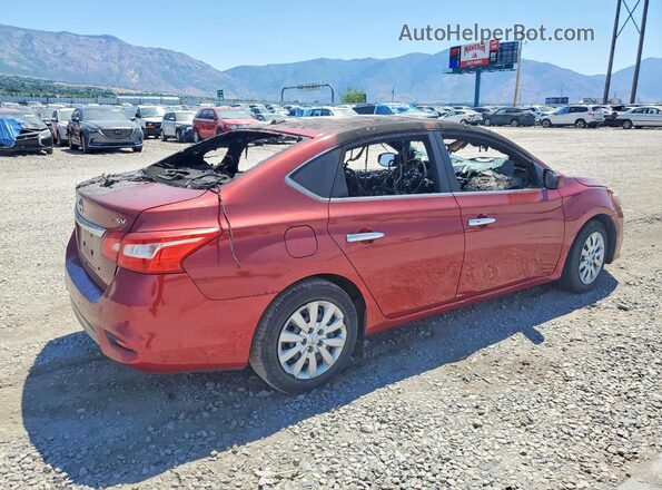 3N1AB7AP0HL651049 2017 NISSAN SENTRA Red Հետևի աջ