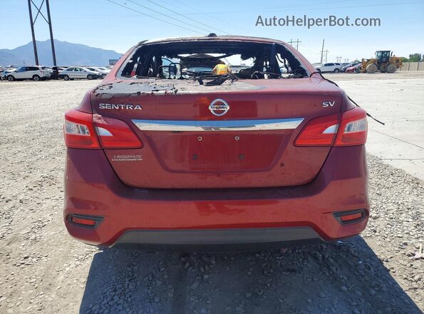 3N1AB7AP0HL651049 2017 NISSAN SENTRA Red Հետևի տեսք