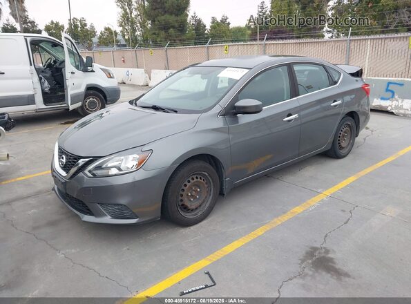 3N1AB7AP0HL653464 2017 NISSAN SENTRA Gray Vista tres cuartos delantera izquierda