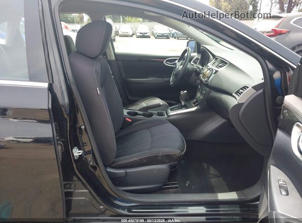 3N1AB7AP0HL669969 2017 NISSAN SENTRA Black Вид салону спереду