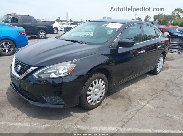 3N1AB7AP0HL669969 2017 NISSAN SENTRA Black Передня ліва чверть