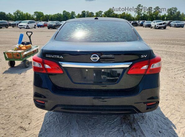 3N1AB7AP0HL671446 2017 NISSAN SENTRA Black უკანა სალონის ხედი