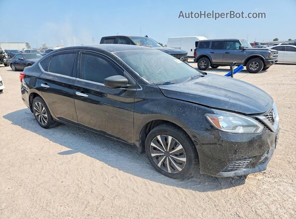 3N1AB7AP0HL671446 2017 NISSAN SENTRA Black წინა პანელის ხედი