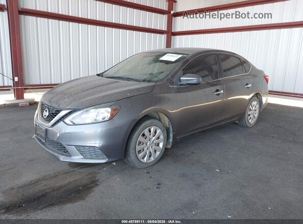 3N1AB7AP0HL718782 2017 NISSAN SENTRA Gray Առջևի ձախ երեք քառորդ տեսարան