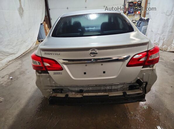 3N1AB7AP0HY212341 2017 NISSAN SENTRA Серебряный Вид сзади