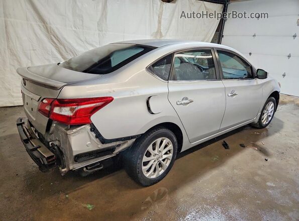 3N1AB7AP0HY212341 2017 NISSAN SENTRA Серебряный Задняя правая четверть