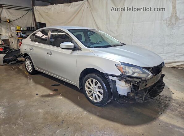3N1AB7AP0HY212341 2017 NISSAN SENTRA Серебряный Передняя правая четверть