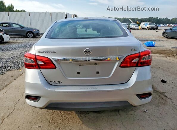 3N1AB7AP0HY213988 2017 NISSAN SENTRA Silver ძრავის განყოფილების ხედი