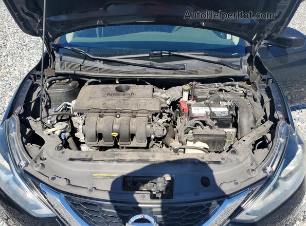 3N1AB7AP0HY214641 2017 NISSAN SENTRA Black Вид задньої частини салону