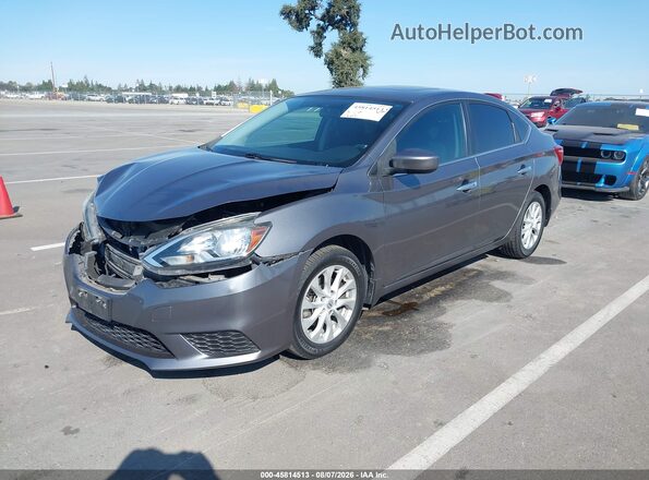 3N1AB7AP0HY217569 2017 NISSAN SENTRA Gray Przód lewy