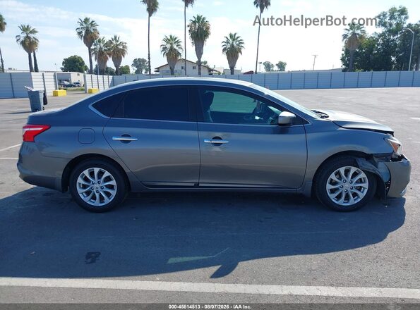 3N1AB7AP0HY217569 2017 NISSAN SENTRA Gray Widok wnętrza 360 stopni
