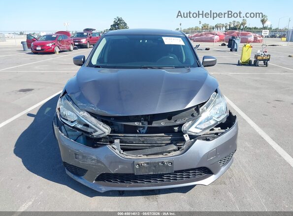 3N1AB7AP0HY217569 2017 NISSAN SENTRA Gray Widok wnętrza z tyłu