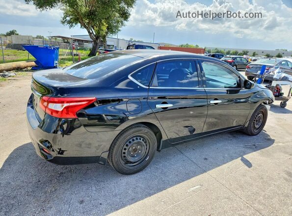 3N1AB7AP0HY228166 2017 NISSAN SENTRA Черный Задняя правая четверть