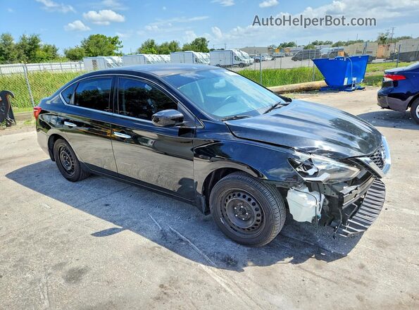 3N1AB7AP0HY228166 2017 NISSAN SENTRA Черный Передняя правая четверть