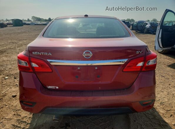 3N1AB7AP0HY232203 2017 NISSAN SENTRA Red Vista trasera