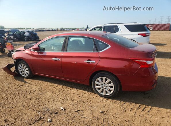 3N1AB7AP0HY232203 2017 NISSAN SENTRA Red Trasero izquierdo