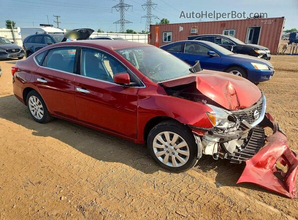 3N1AB7AP0HY232203 2017 NISSAN SENTRA Red Delantero derecho