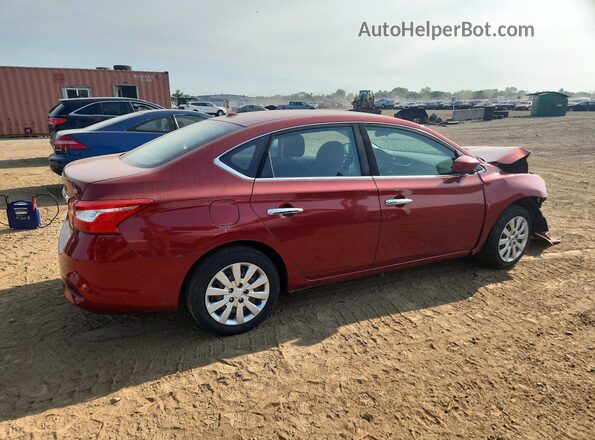 3N1AB7AP0HY232203 2017 NISSAN SENTRA Red Trasero derecho