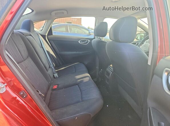 3N1AB7AP0HY232203 2017 NISSAN SENTRA Red Vista de los asientos traseros