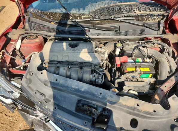 3N1AB7AP0HY232203 2017 NISSAN SENTRA Red Vista interior trasera