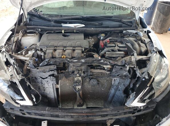 3N1AB7AP0HY256291 2017 NISSAN SENTRA Белый Вид задней части салона