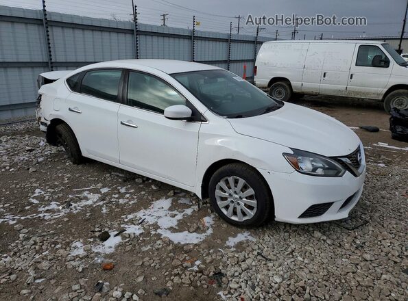 3N1AB7AP0HY257232 2017 NISSAN SENTRA Белый Вид панели приборов