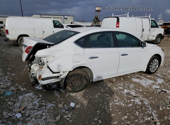 3N1AB7AP0HY257232 2017 NISSAN SENTRA Белый Передняя правая четверть