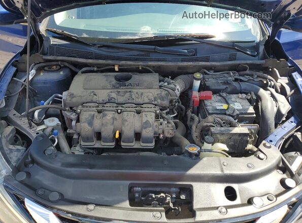 3N1AB7AP0HY257747 2017 NISSAN SENTRA Blue Widok wnętrza z tyłu