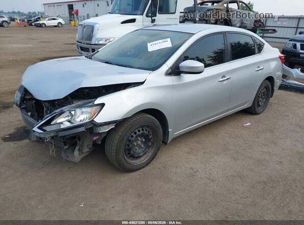 3N1AB7AP0HY266352 2017 NISSAN SENTRA Silver Front left