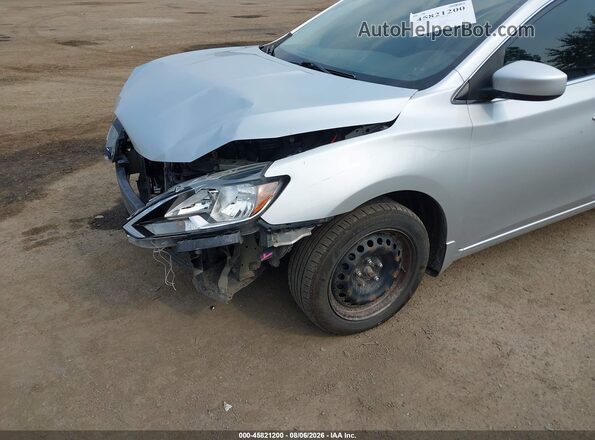 3N1AB7AP0HY266352 2017 NISSAN SENTRA Silver Rear interior view