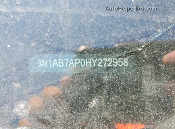 3N1AB7AP0HY272958 2017 NISSAN SENTRA Charcoal Engine compartment view