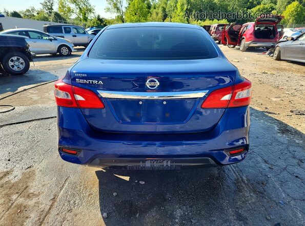 3N1AB7AP0HY274080 2017 NISSAN SENTRA Blue უკანა ხედი