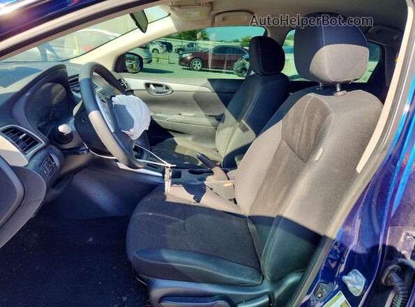3N1AB7AP0HY274080 2017 NISSAN SENTRA Blue წინა სალონის ხედი