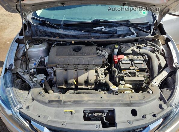 3N1AB7AP0HY306896 2017 NISSAN SENTRA Silver Rear interior view