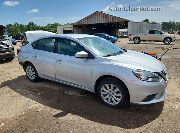 3N1AB7AP0HY306896 2017 NISSAN SENTRA Silver Front right
