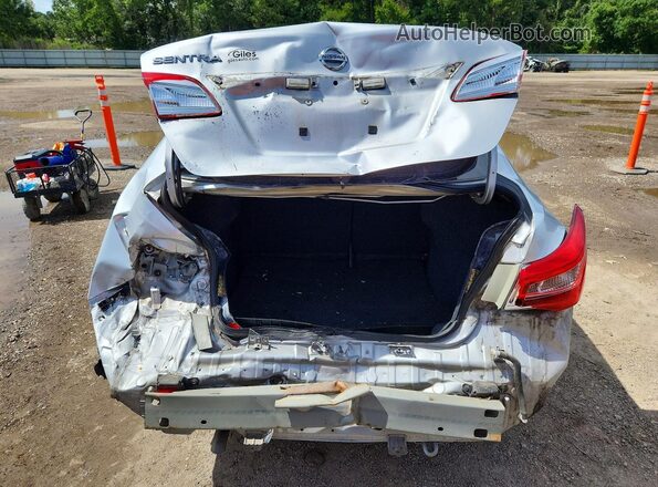 3N1AB7AP0HY306896 2017 NISSAN SENTRA Silver Rear view