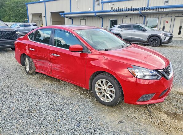 3N1AB7AP0HY320099 2017 NISSAN SENTRA Красный Передняя правая четверть
