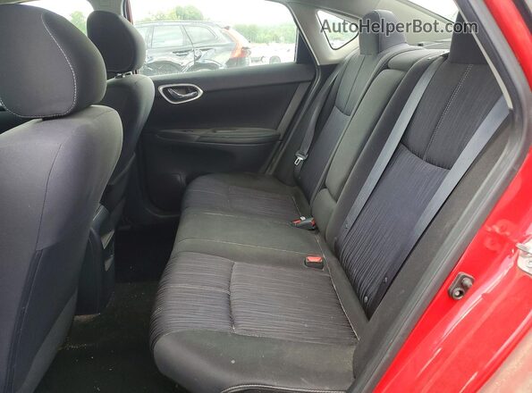 3N1AB7AP0HY320099 2017 NISSAN SENTRA Красный Вид задних сидений