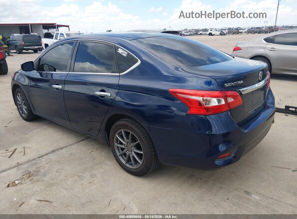 3N1AB7AP0HY329191 2017 NISSAN SENTRA Синий Задняя левая четверть