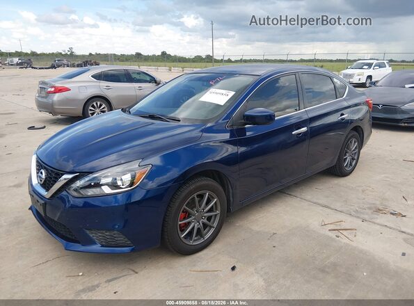 3N1AB7AP0HY329191 2017 NISSAN SENTRA Синий Передняя левая четверть