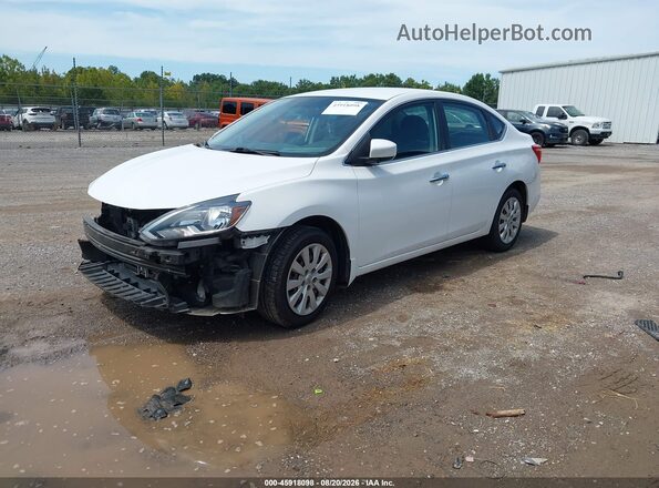 3N1AB7AP0HY340305 2017 NISSAN SENTRA Белый Передняя левая четверть