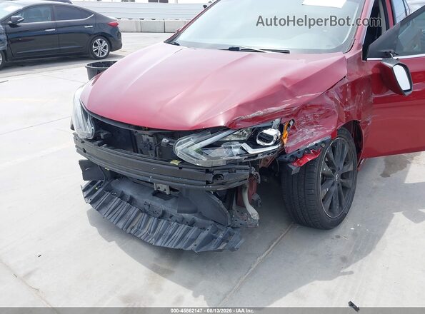 3N1AB7AP0HY353457 2017 NISSAN SENTRA Burgundy Widok z przodu