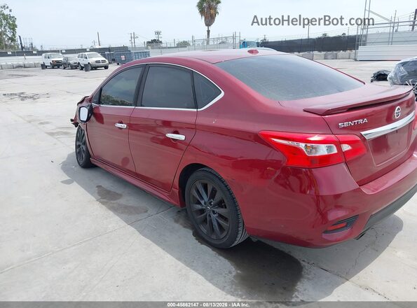 3N1AB7AP0HY353457 2017 NISSAN SENTRA Burgundy Tył lewy